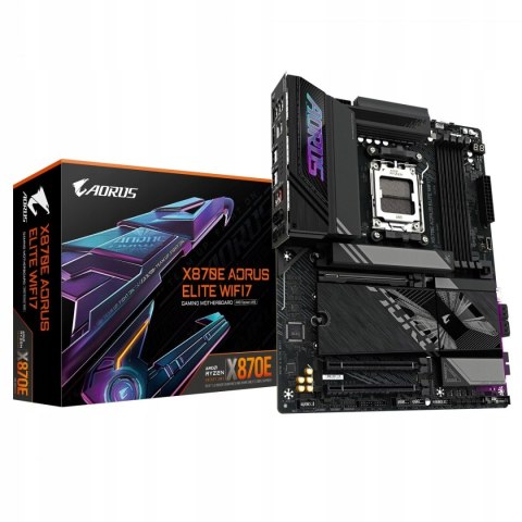 GIGABYTE Płyta główna X870E A ELITE WIFI7 AM5 4DDR5 HDMI/USB-C ATX GIGABYTE Płyta główna X870E A ELITE WIFI7 AM5 4DDR5 HDMI/USB-C ATX