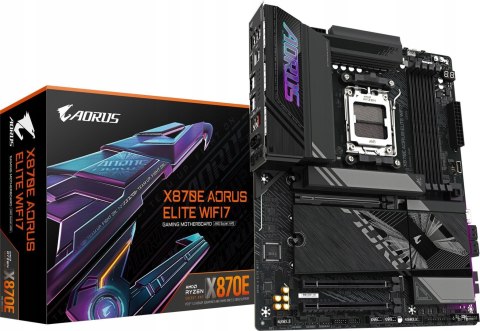 GIGABYTE Płyta główna X870E A ELITE WIFI7 AM5 4DDR5 HDMI/USB-C ATX GIGABYTE Płyta główna X870E A ELITE WIFI7 AM5 4DDR5 HDMI/USB-C ATX