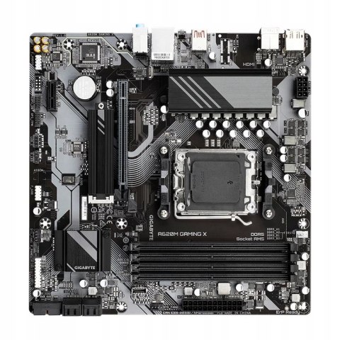 GIGABYTE Płyta główna A620M GAMING X AM5 4DDR5 HDMI/DP M.2 mATX GIGABYTE Płyta główna A620M GAMING X AM5 4DDR5 HDMI/DP M.2 mATX