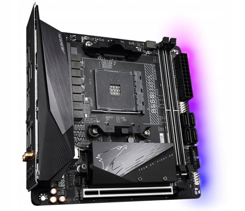 GIGABYTE Płyta główna B550I AORUS PRO AX AM4 2DDR4 HDMI/DP mITX GIGABYTE Płyta główna B550I AORUS PRO AX AM4 2DDR4 HDMI/DP mITX