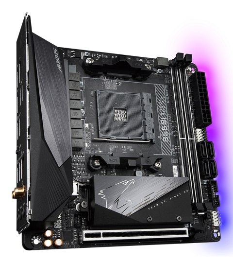 GIGABYTE Płyta główna B550I AORUS PRO AX AM4 2DDR4 HDMI/DP mITX GIGABYTE Płyta główna B550I AORUS PRO AX AM4 2DDR4 HDMI/DP mITX