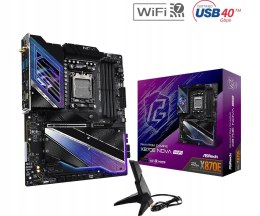 ASROCK Płyta główna X870E NOVA WIFI AM5 4DDR5 M.2 ATX