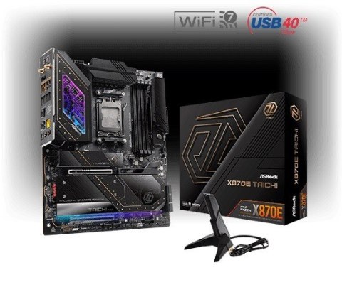 ASROCK Płyta główna X870E TAICHI AM5 4DDR5 M.2 EATX ASROCK Płyta główna X870E TAICHI AM5 4DDR5 M.2 EATX