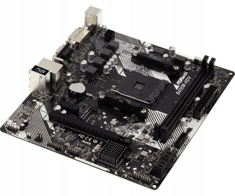 ASROCK Płyta główna B450M-HDV R4.0 AM4 2DDR4 VGA/DVI/HDMI/M.2 uATX ASROCK Płyta główna B450M-HDV R4.0 AM4 2DDR4 VGA/DVI/HDMI/M.2 uATX