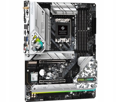 ASROCK Płyta główna Z790 Steel Legend WIFI S1700 4DDR5 USB 3.2 ATX ASROCK Płyta główna Z790 Steel Legend WIFI S1700 4DDR5 USB 3.2 ATX