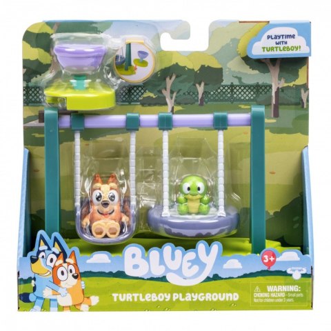 Bluey Zestaw z figurkami żółw i huśtawka Bluey Zestaw z figurkami żółw i huśtawka