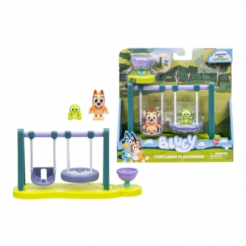 Bluey Zestaw z figurkami żółw i huśtawka Bluey Zestaw z figurkami żółw i huśtawka