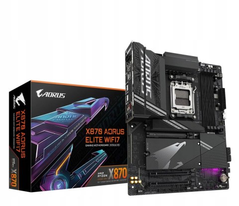 GIGABYTE Płyta główna X870 A ELITE WIFI7 AM5 4DDR5 HDMI/USB-C ATX GIGABYTE Płyta główna X870 A ELITE WIFI7 AM5 4DDR5 HDMI/USB-C ATX
