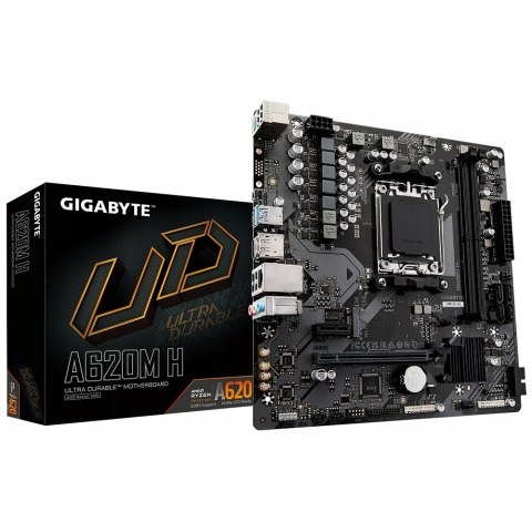 GIGABYTE Płyta główna A620M H AM5 2DDR5 HDMI/DP M.2 mATX GIGABYTE Płyta główna A620M H AM5 2DDR5 HDMI/DP M.2 mATX
