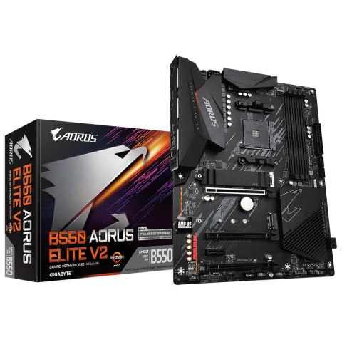 GIGABYTE Płyta główna B550 AORUS ELITE V2 AM4 4DDR4 HDMI/DP M.2 ATX GIGABYTE Płyta główna B550 AORUS ELITE V2 AM4 4DDR4 HDMI/DP M.2 ATX