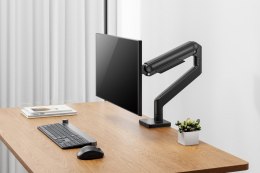Uchwyt ramię biurkowe pojedyncze z zaciskiem i sprężyną mechaniczną 1x LCD max. 49