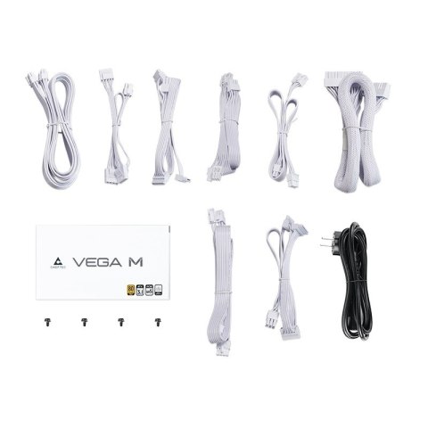 Zasilacz PPG-850-CW VEGA M 850W 80+ GOLD Biały Zasilacz PPG-850-CW VEGA M 850W 80+ GOLD Biały