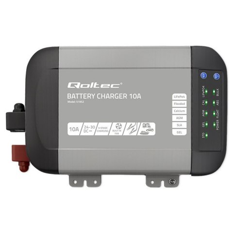 Inteligentna ładowarka Monolith do akumulatorów LiFePO4 AGM GEL SLA | 10A | 24V Inteligentna ładowarka Monolith do akumulatorów LiFePO4 AGM GEL SLA | 10A | 24V