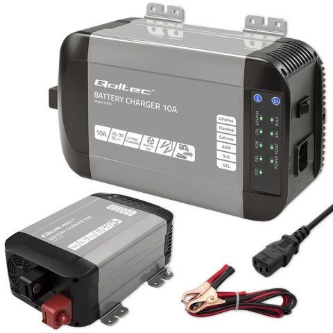 Inteligentna ładowarka Monolith do akumulatorów LiFePO4 AGM GEL SLA | 10A | 24V Inteligentna ładowarka Monolith do akumulatorów LiFePO4 AGM GEL SLA | 10A | 24V