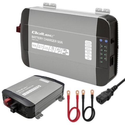 Inteligentna ładowarka do akumulatorów LiFePO4 AGM GEL SLA | 50A | 12V Inteligentna ładowarka do akumulatorów LiFePO4 AGM GEL SLA | 50A | 12V