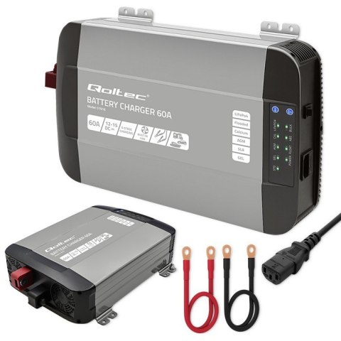 Inteligentna ładowarka do akumulatorów LiFePO4 AGM GEL SLA | 60A | 12V Inteligentna ładowarka do akumulatorów LiFePO4 AGM GEL SLA | 60A | 12V