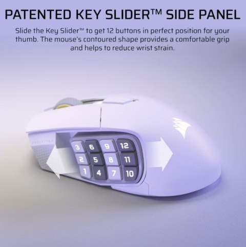 Mysz bezprzewodowa Scimitar Elite Wireless SE White 33000 DPI