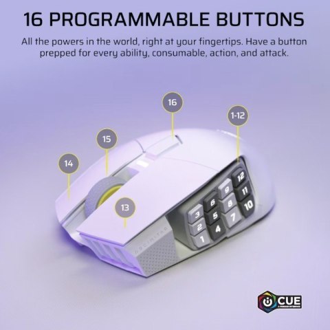 Mysz bezprzewodowa Scimitar Elite Wireless SE White 33000 DPI