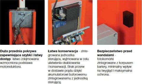 Szlaban NICE WIDE M - zestaw do 4 metrów Szlaban NICE WIDE M - zestaw do 4 metrów