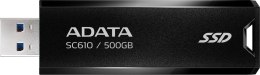 Dysk zewnętrzny SSD Adata SC610 500GB USB3.2A czarny