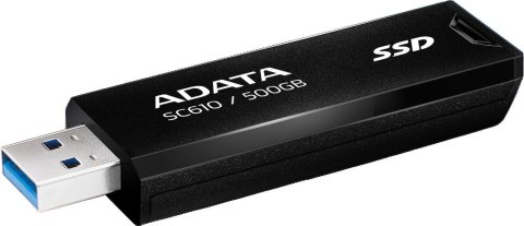Dysk zewnętrzny SSD Adata SC610 500GB USB3.2A czarny