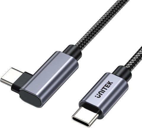 Unitek Kabel USB-C kątowy 90° PD100W 3m