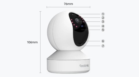 Kamera IP Reolink E Series E330 Biała 5MP Wi-Fi