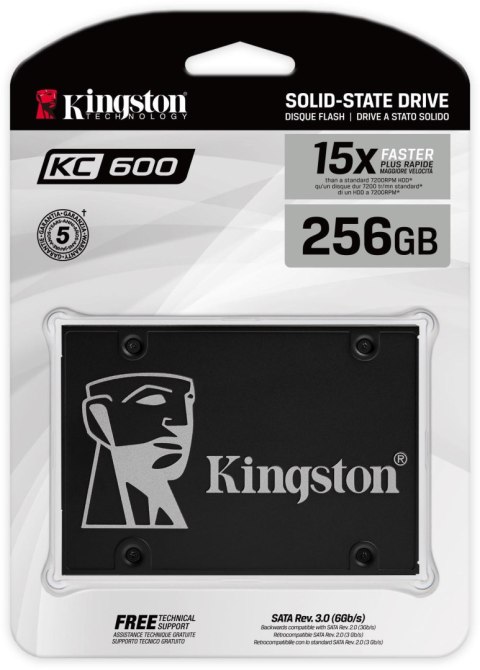 DYSK SSD KINGSTON KC600 256GB SATA 550/500 MB/s