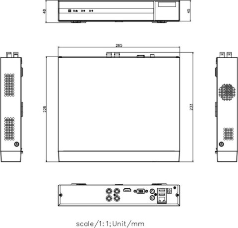 Rejestrator 5w1 Hilook 4 kanałowy 5MP DVR-204Q-M1 (E)