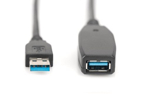 Kabel przedłużający USB 3.0 SuperSpeed Typ USB A/USB A M/Ż aktywny Czarny 10m Kabel przedłużający USB 3.0 SuperSpeed Typ USB A/USB A M/Ż aktywny Czarny 10m