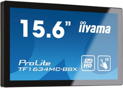 Monitor 15.6 cala TF1634MC-B8X IPS,poj.10pkt.450cd,IP65,7H,HDMI,DP Monitor 15.6 cala TF1634MC-B8X IPS,poj.10pkt.450cd,IP65,7H,HDMI,DP