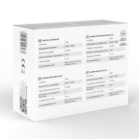 Kamera internetowa USB Full HD, CAK-01
