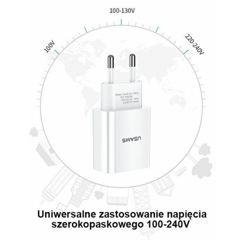 Ładowarka sieciowa T18 1xUSB 2,1A Head Ładowarka sieciowa T18 1xUSB 2,1A Head