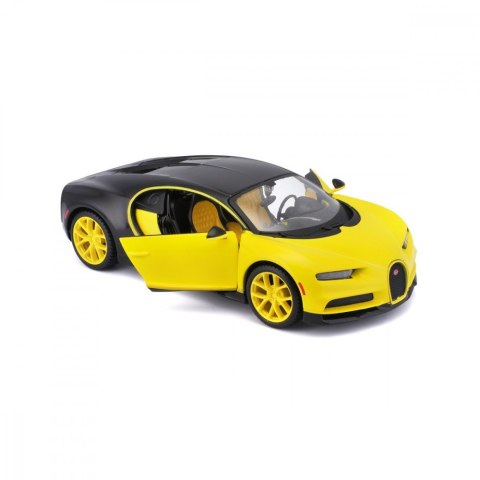 Model kompozytowy Bugatti Chiron żółto-czarny 1/24 Model kompozytowy Bugatti Chiron żółto-czarny 1/24