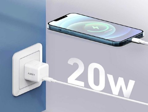 PA-F5 OEM White Mini ładowarka sieciowa 1xUSB-C 20W PD Power Delivery PA-F5 OEM White Mini ładowarka sieciowa 1xUSB-C 20W PD Power Delivery