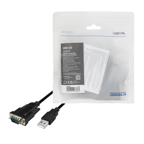 Adapter USB do portu szeregowego DB9, 1.5m Adapter USB do portu szeregowego DB9, 1.5m